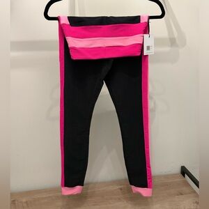 Beach Riot Black Pink Melinda Armour Colorblock Leggings Size Small